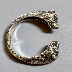 Sᴛᴇʀʟɪɴɢ Sɪʟᴠᴇʀ Fᴇʀʀᴇᴛ/Wᴇᴀsᴇʟ Wʀᴀᴘ Sᴛʏʟᴇ Rɪɴɢ